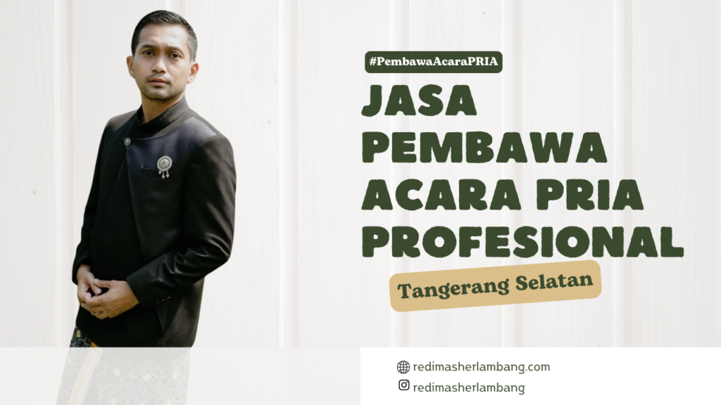 Jasa Pembawa Acara Profesional Pria Tangerang Selatan